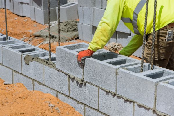 Concrete Blocks Installation in Bowie